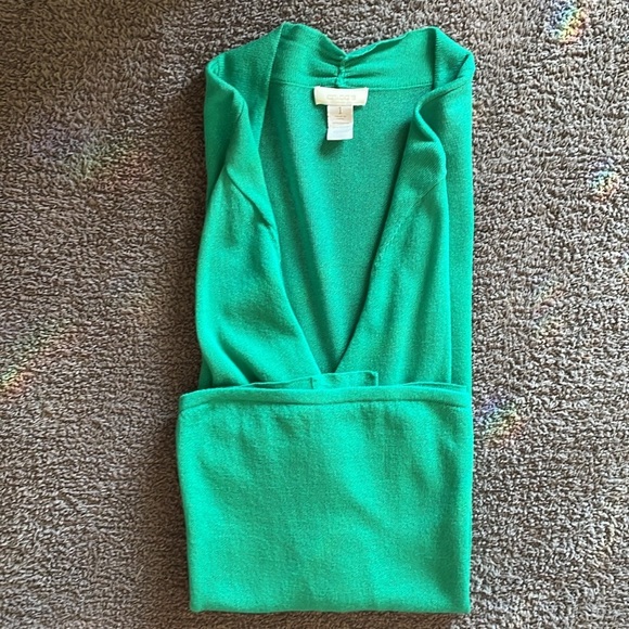 Chico’s Cardigan Open Front Lightweight Emerald Green Women’s Sz: M - Picture 10 of 11